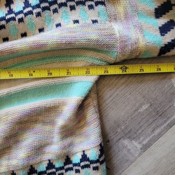 Womens Glamour Farms 1XL Open Front Boho Southwest Aztec Cardigan - Picture 4 of 7